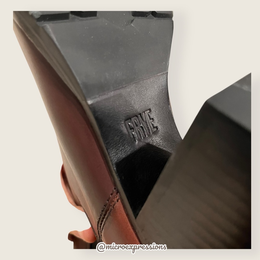 Frye Tate Chelsea Brown Genuine Leather Moto Gore Stretch Fall/Spring Ankle Boot - Picture 10 of 13